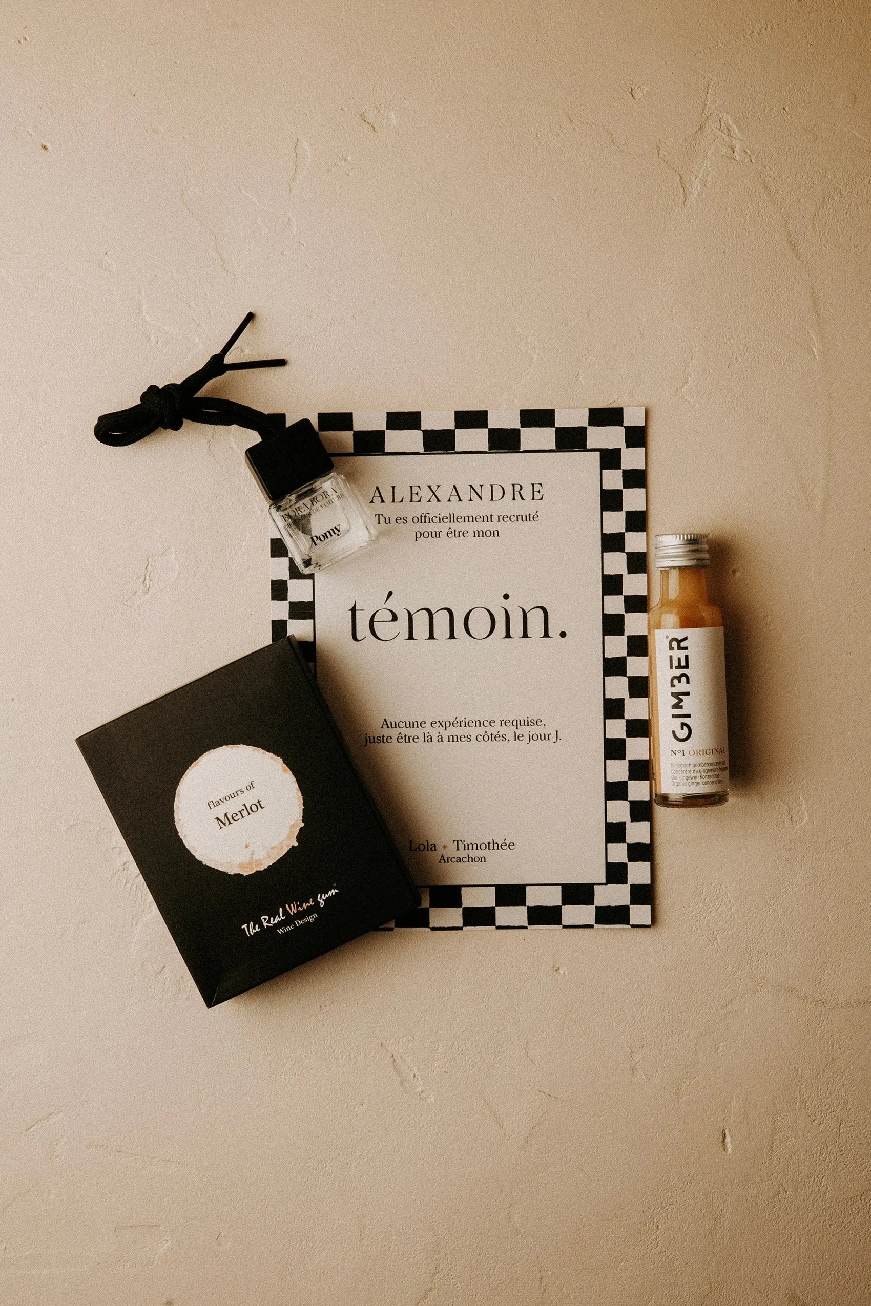 Box témoin homme – Une attention forte pour un engagement inoubliable Pomy