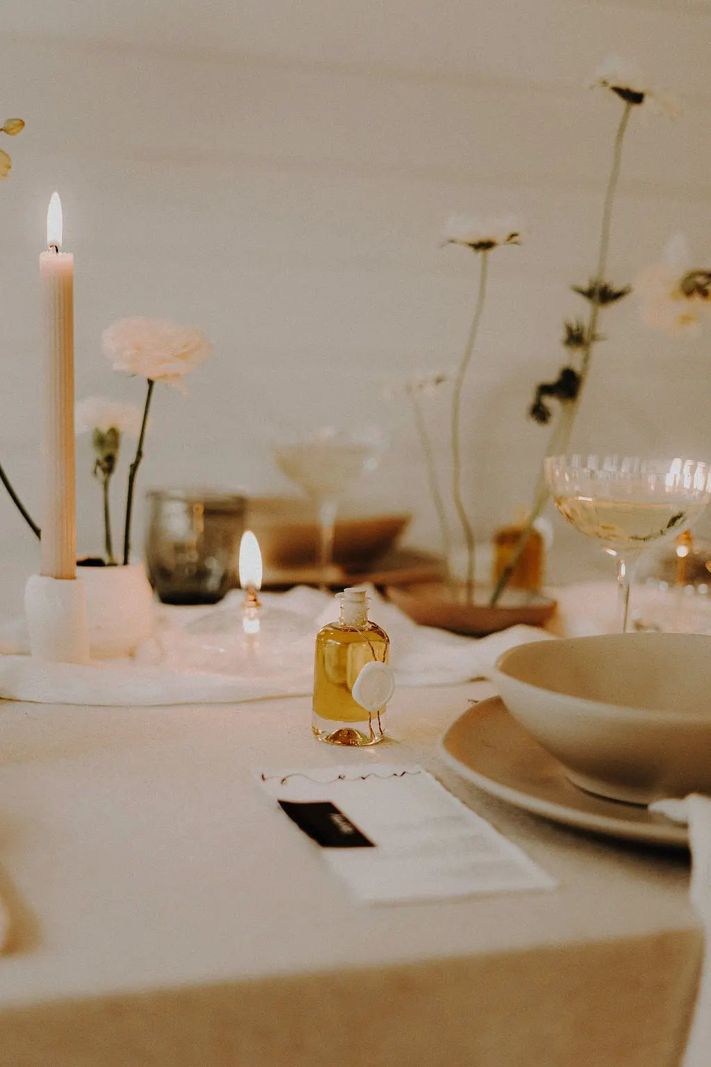 Cadeaux d’invités: Bouteille d’apothicaire d’huile d’olive Pomy