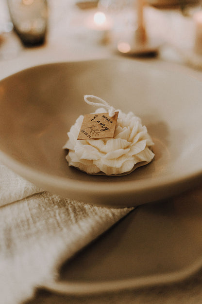 Cadeaux d’invités: Bougie pivoine