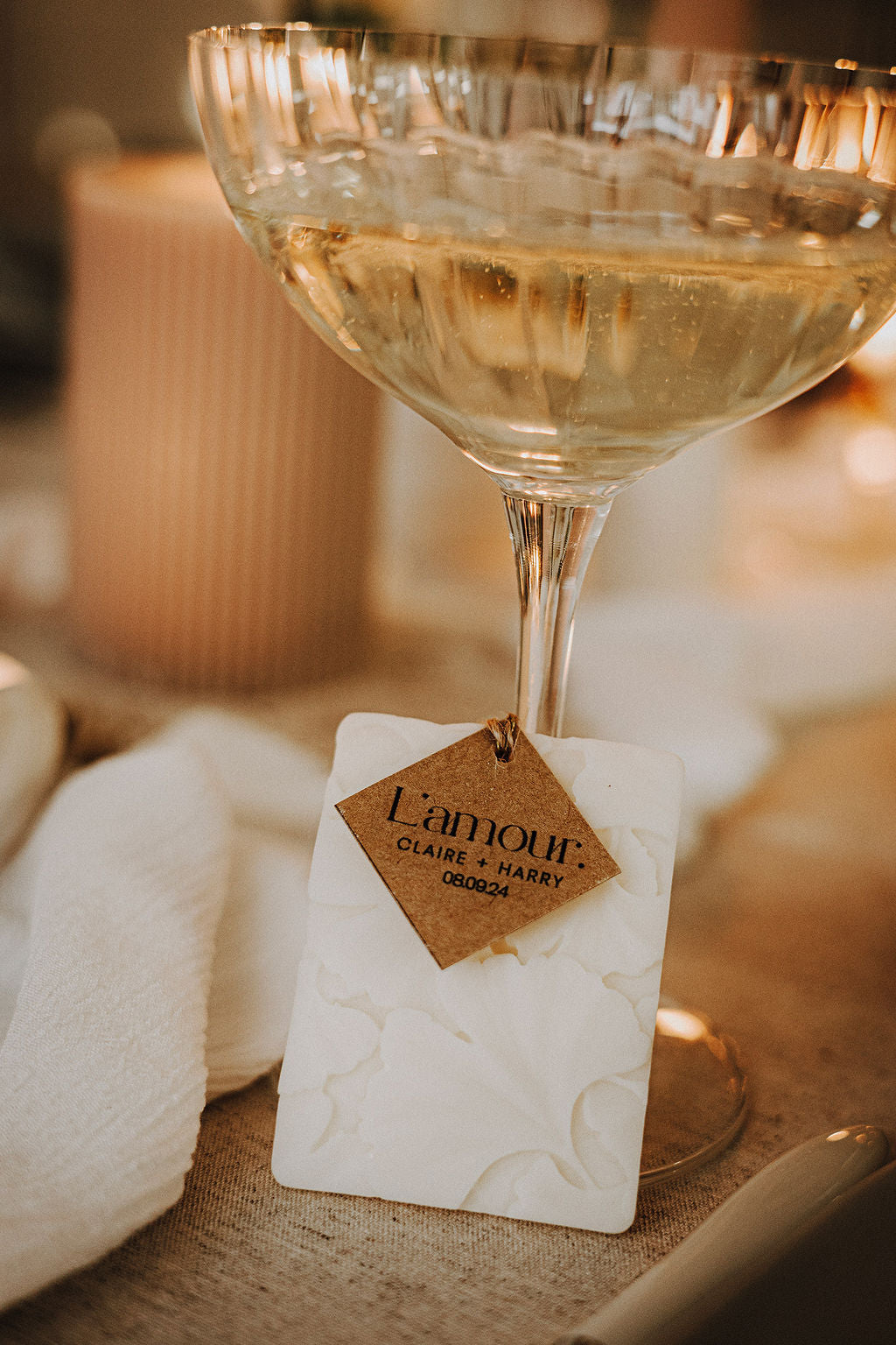 Cadeaux d’invités: Fondant parfumé ginko