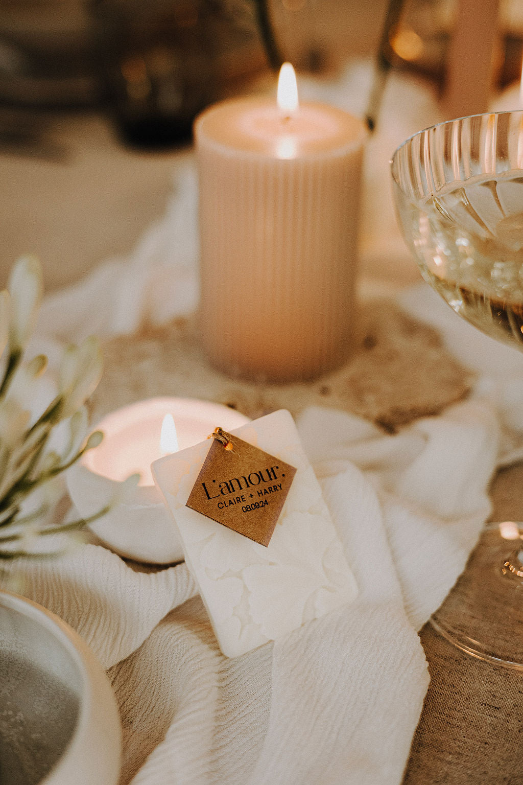 Cadeaux d’invités: Fondant parfumé ginko