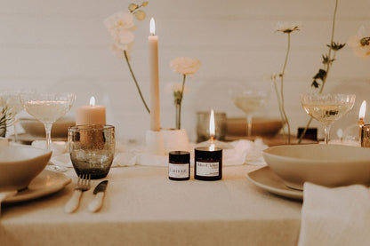 Cadeaux d’invités: Mini bougie personnalisée