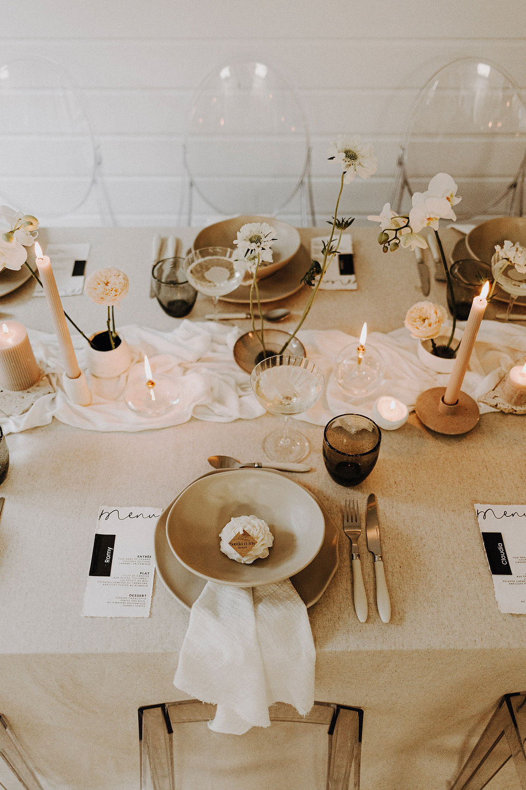 Cadeaux d’invités: Bougie pivoine