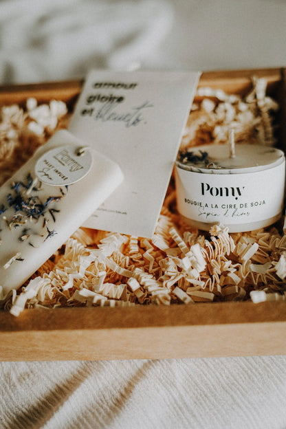 Coffret Amour gloire &amp; bleuets Pomy