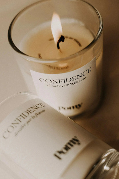 Bougie personnalisée "Confidence" Pomy
