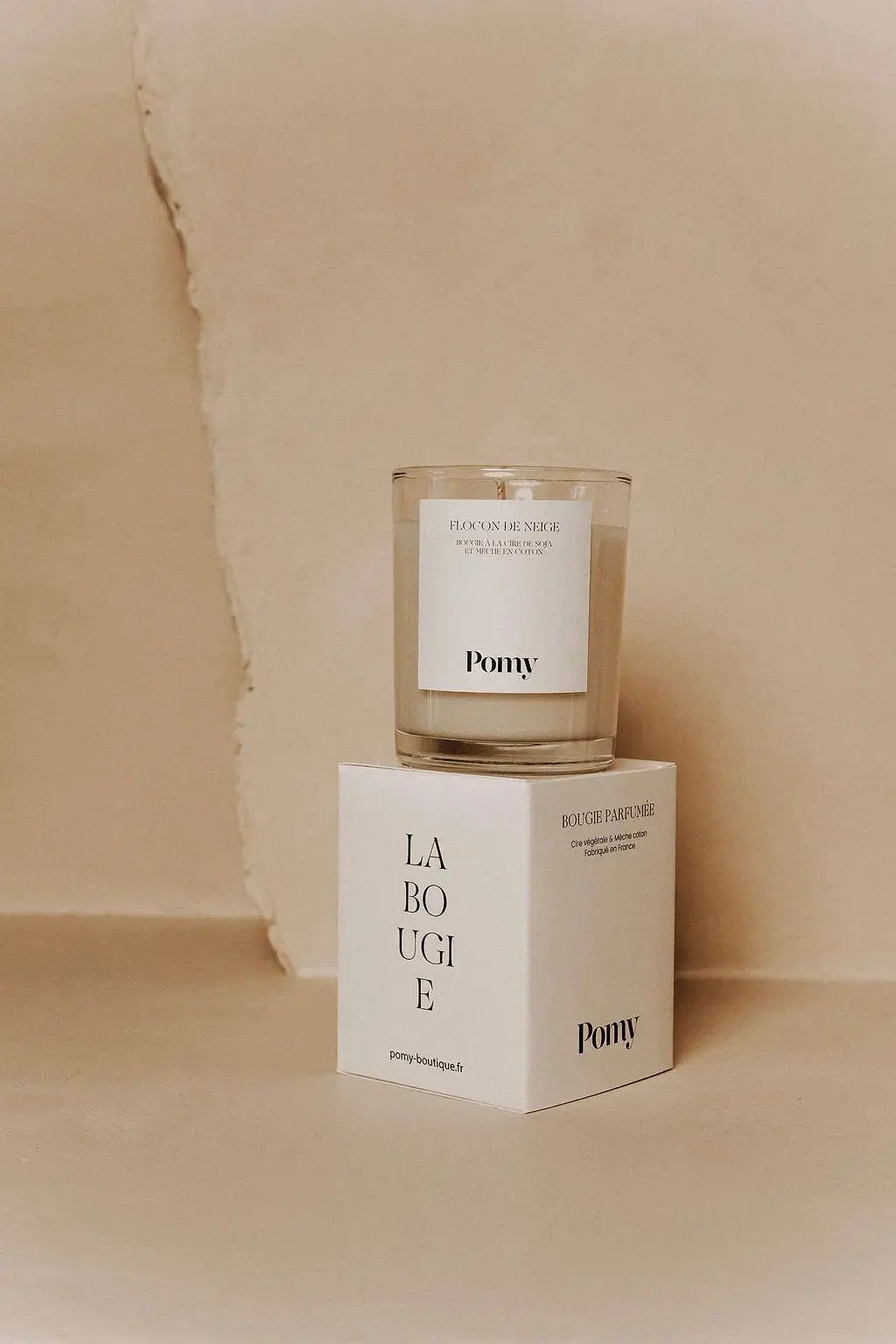 Bougie Flocon de neige Pomy