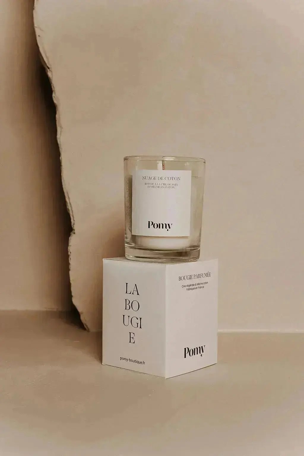 Bougie Parfumée Artisanale – Nuage de coton Pomy