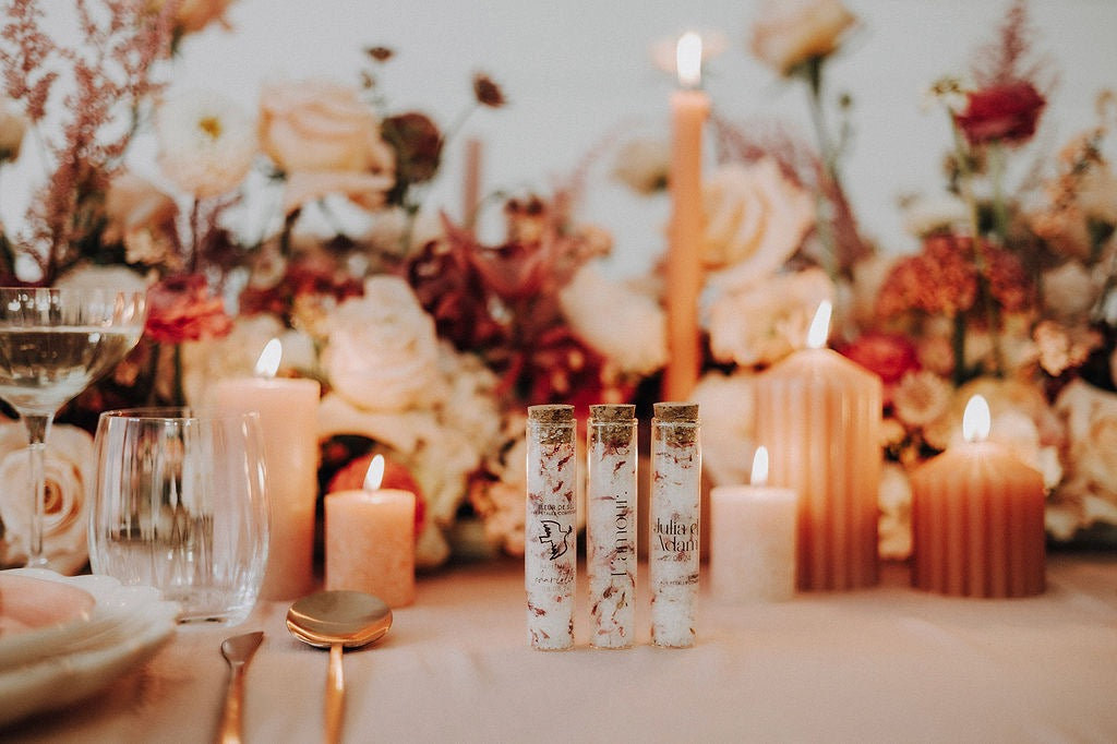 Cadeaux d’invités: Fleur de sel parfumée aux fleurs comestibles