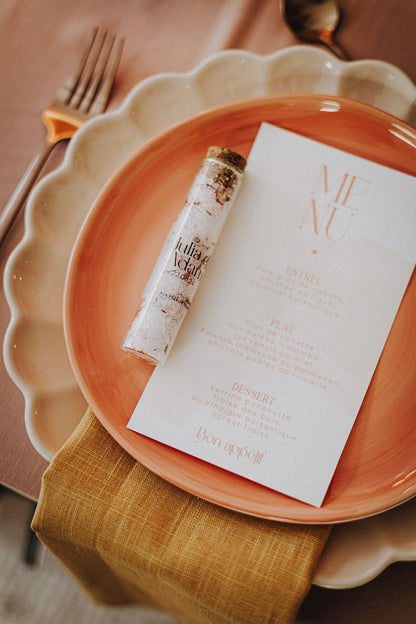 Cadeaux d’invités: Fleur de sel parfumée aux fleurs comestibles