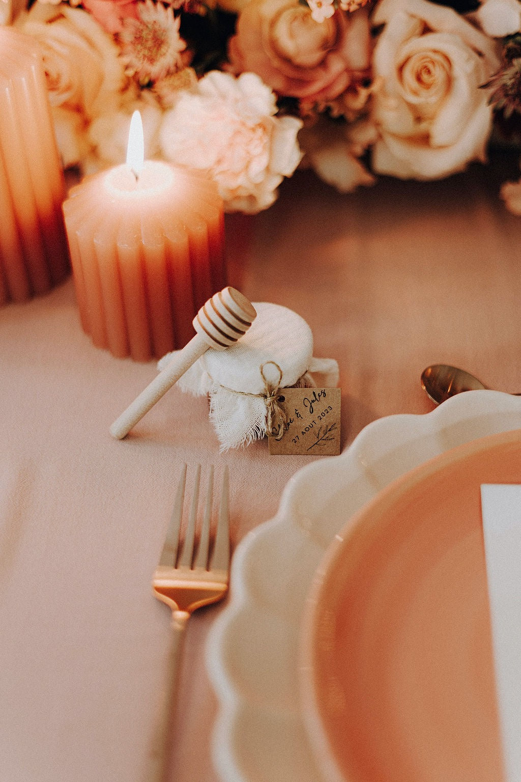 Cadeaux d’invités: pot de miel artisanal